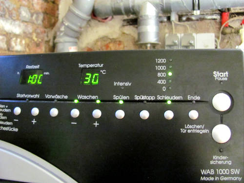 Strom sparen Waschmaschine